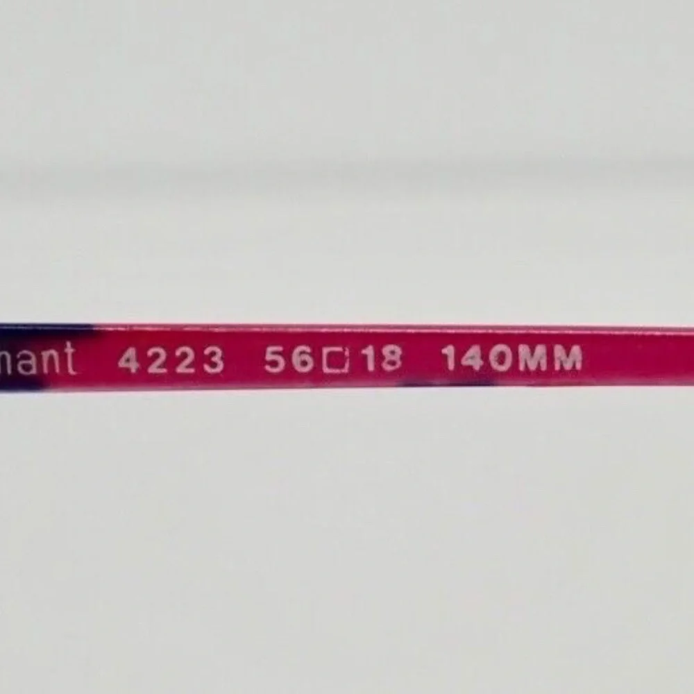 Charmant 4223 Rainbow Wire Frame Brown Tint Eye Glasses FRAMES ONLY 56-18 140mm
